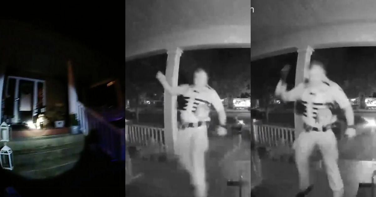Family Horrified After Doorbell Camera Captures Police Officer Repeatedly Kicking Their Dog