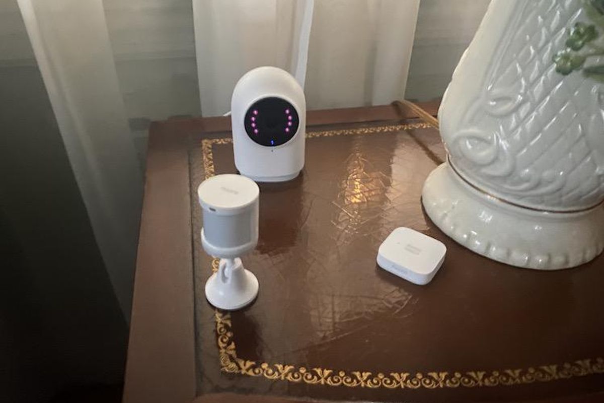 Temperature Sensor Smart Aqara Humidity Sensor for Remote Monitoring and Home Automation Requires Aqara Hub Compatible with Apple HomeKit, Size: One