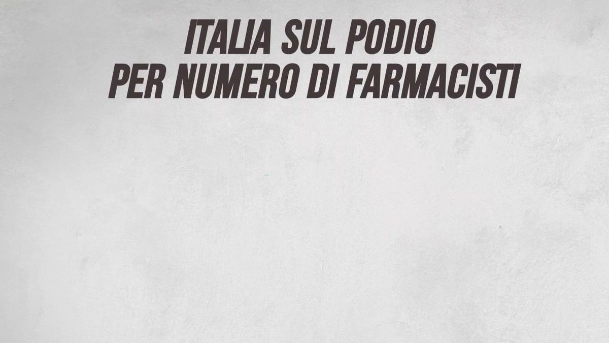 Italia sul podio per numero di farmacisti