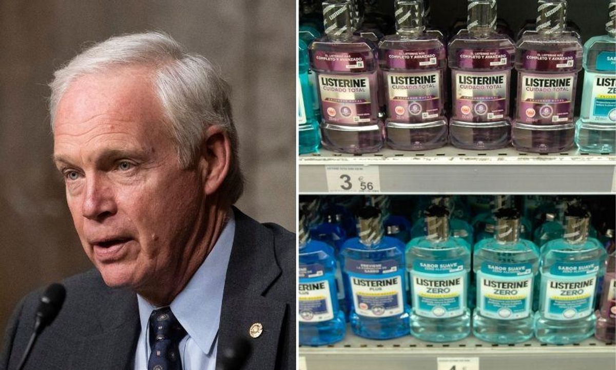 Listerine's COVID Disclaimer Resurfaces After GOP Senator Claims 'Mouthwash' Kills the Virus