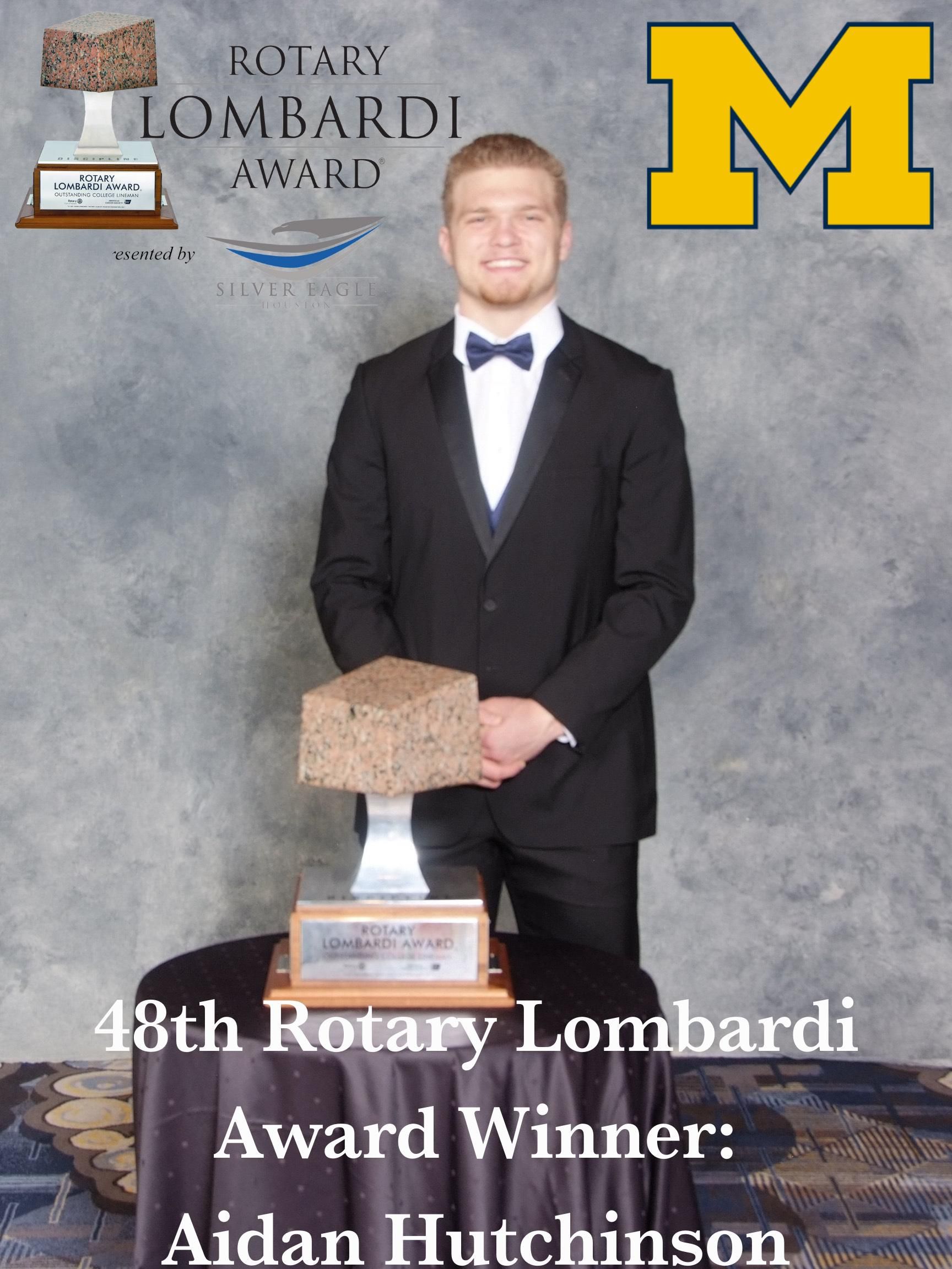 Aidan Hutchinson wins the 48th Rotary Lombardi Award