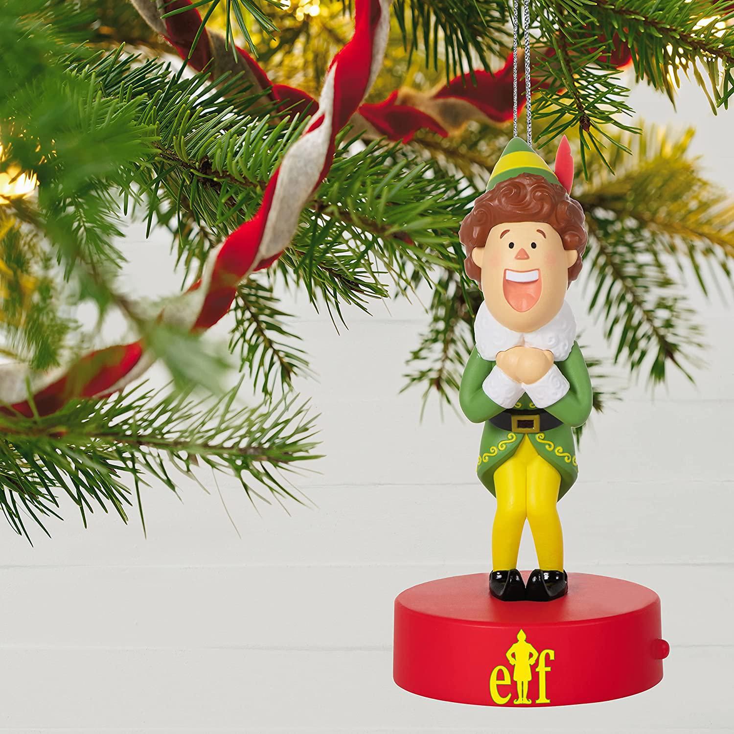 Buddy The Elf Christmas Tree Decoration Cotton Headed Ninny Muggins Ornament 