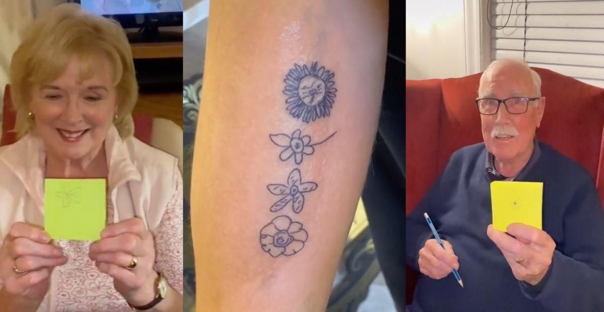 Irish woman gets grandparents to design her latest tattoo  newscomau   Australias leading news site