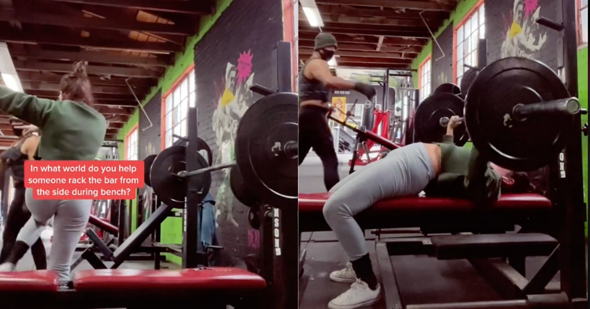 Woman Unloads On Guy At Gym After He Tries To 'Help' Her Mid-Lift Without Her Consent