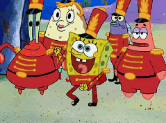 gif of Sponegebob