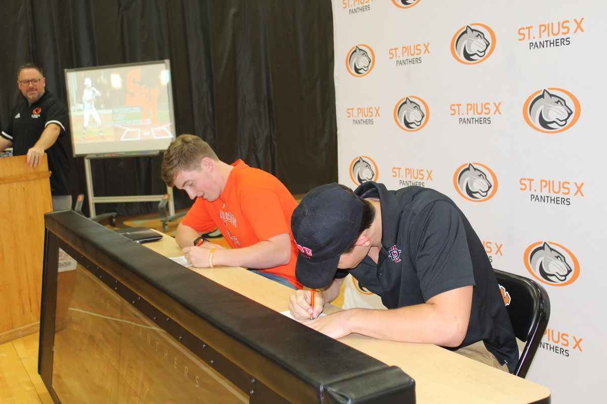 St. Pius X's Tanner, Winkler sign on Early National Signing Day