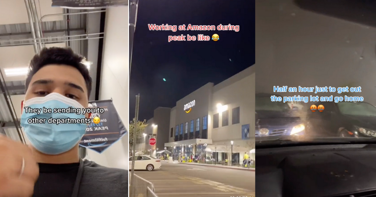 Amazon Warehouse Worker Shows What It's Like Working During Busy Holiday Season In Eye-Opening TikTok
