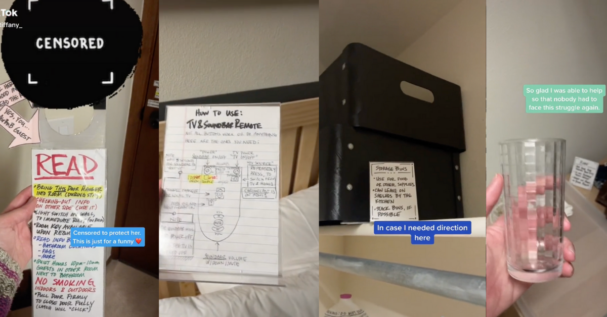 Viral Video Showing 'Controlling' Airbnb Host's Over-The-Top Instructions Has TikTok Cringing