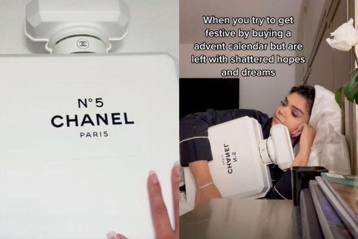 Woman shares hilarious reactions to unboxing a $825 luxury Chanel