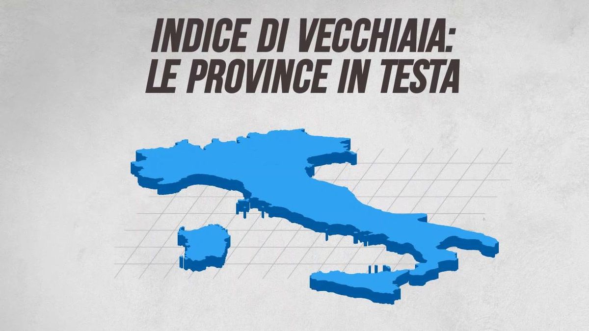 Indice di vecchiaia: le province in testa