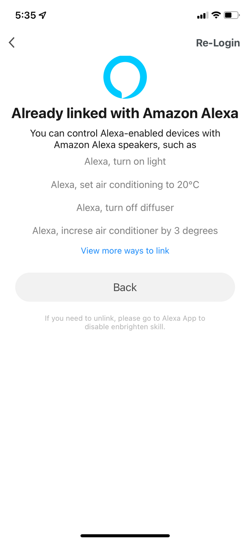 Setup Amazon Alexa integration in Enbrighten App