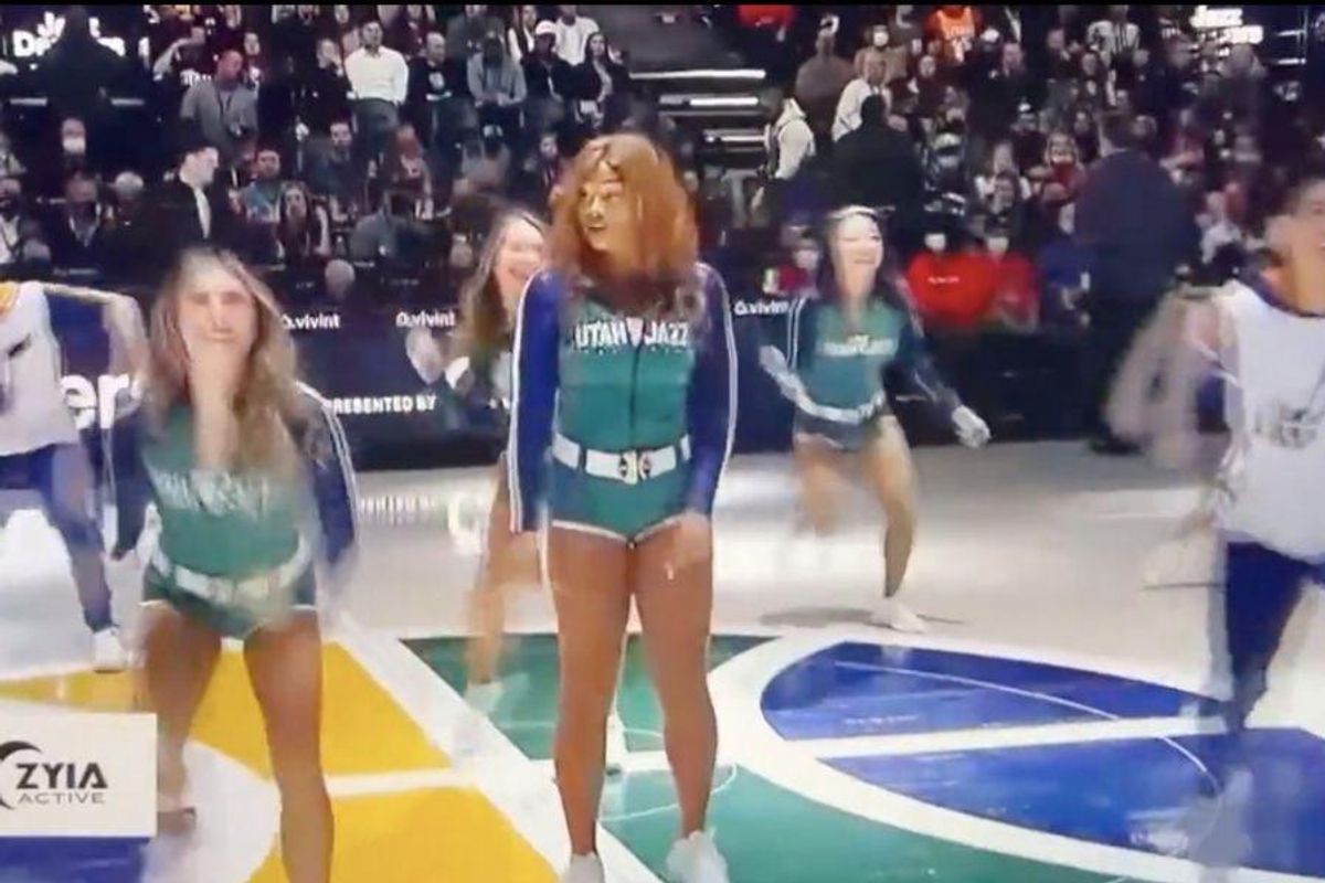 utah jazz, basketball, dancer, proposal