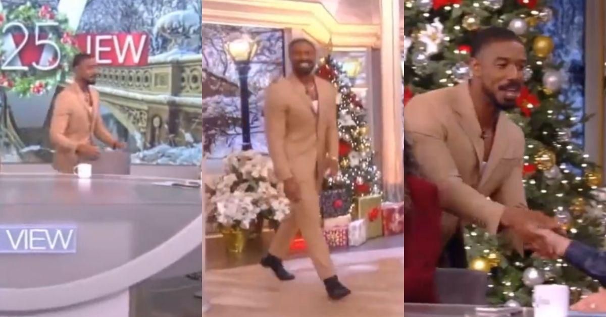 Michael B. Jordan Had Everyone On 'The View' So Thirsty That Even A Camera Operator Nearly Fell Over