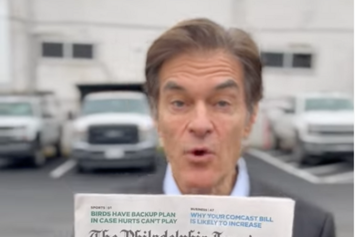Senate Candidate Dr. Oz Devastated Media Has ‘Canceled’ His Doctor-Ness