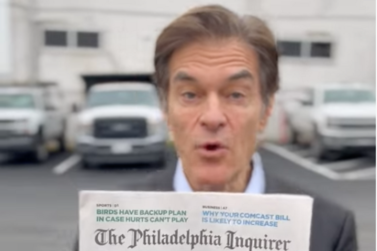 PA Senate Candidate Dr. Oz Promises To Do A Crap Job If Elected