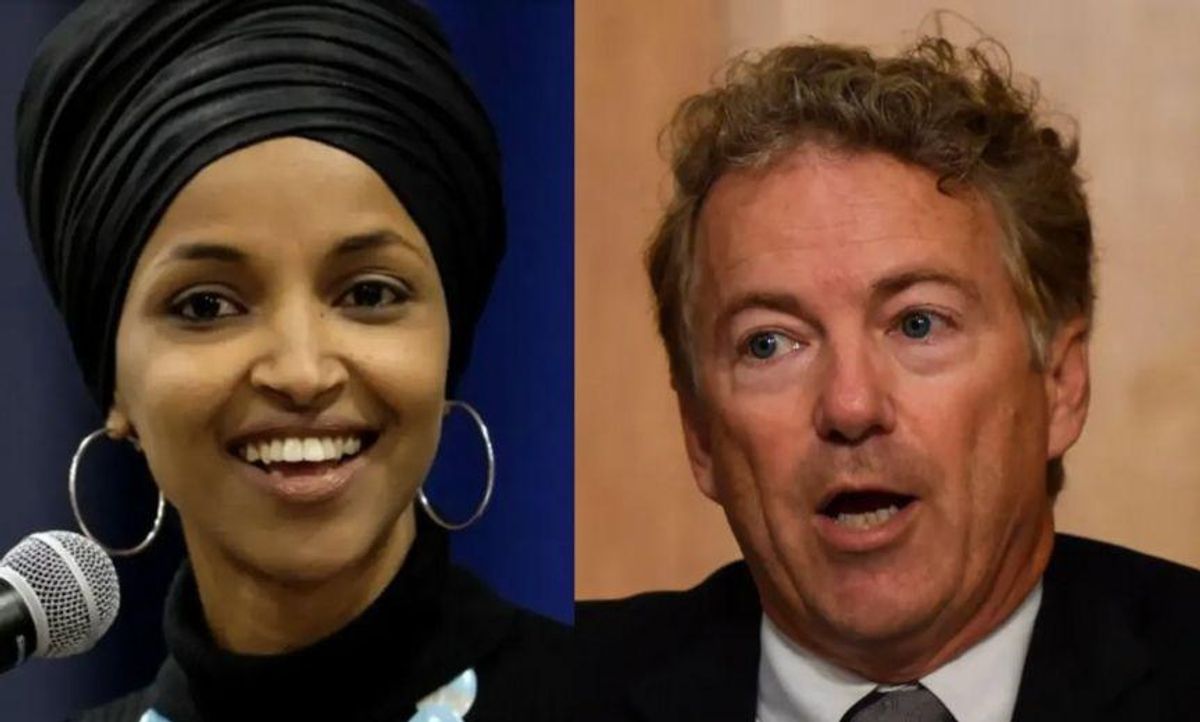 Ilhan Omar Points Out Rand Paul's Hypocrisy After He Asks Biden for Federal Disaster Aid for Kentucky