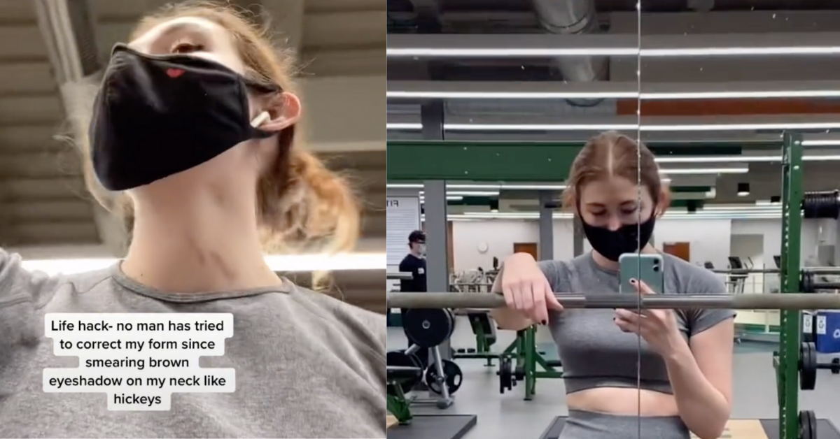Fed-Up Woman Uses Fake Hickey 'Hack' To Get Creepy Guys At The Gym To Stop Hitting On Her