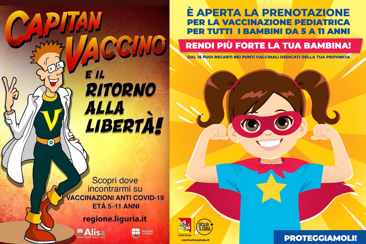 Tra infermieri pagliacci e supereroi l’iniezione ai bambini rischia la farsa