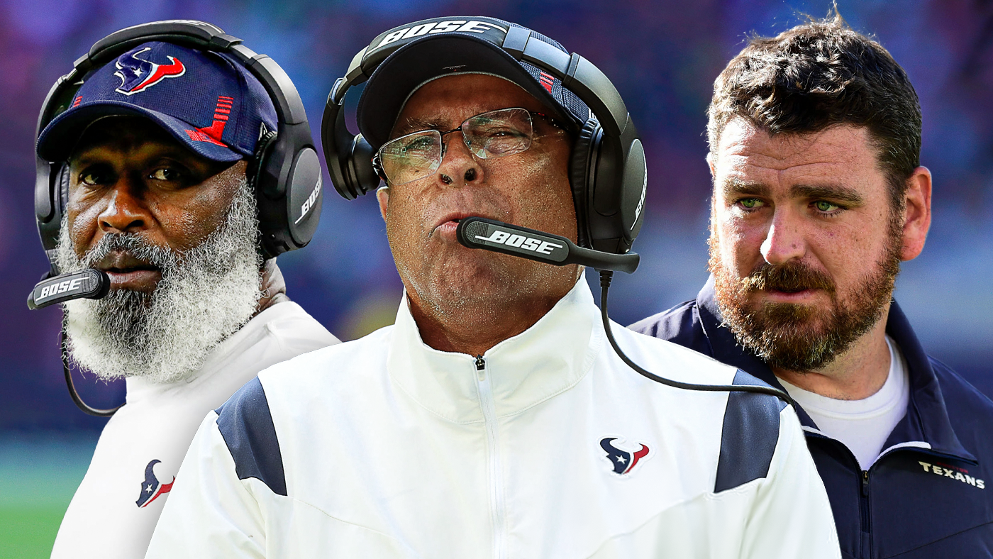 Texans Lovie Smith, David Culley, Tim Kelly