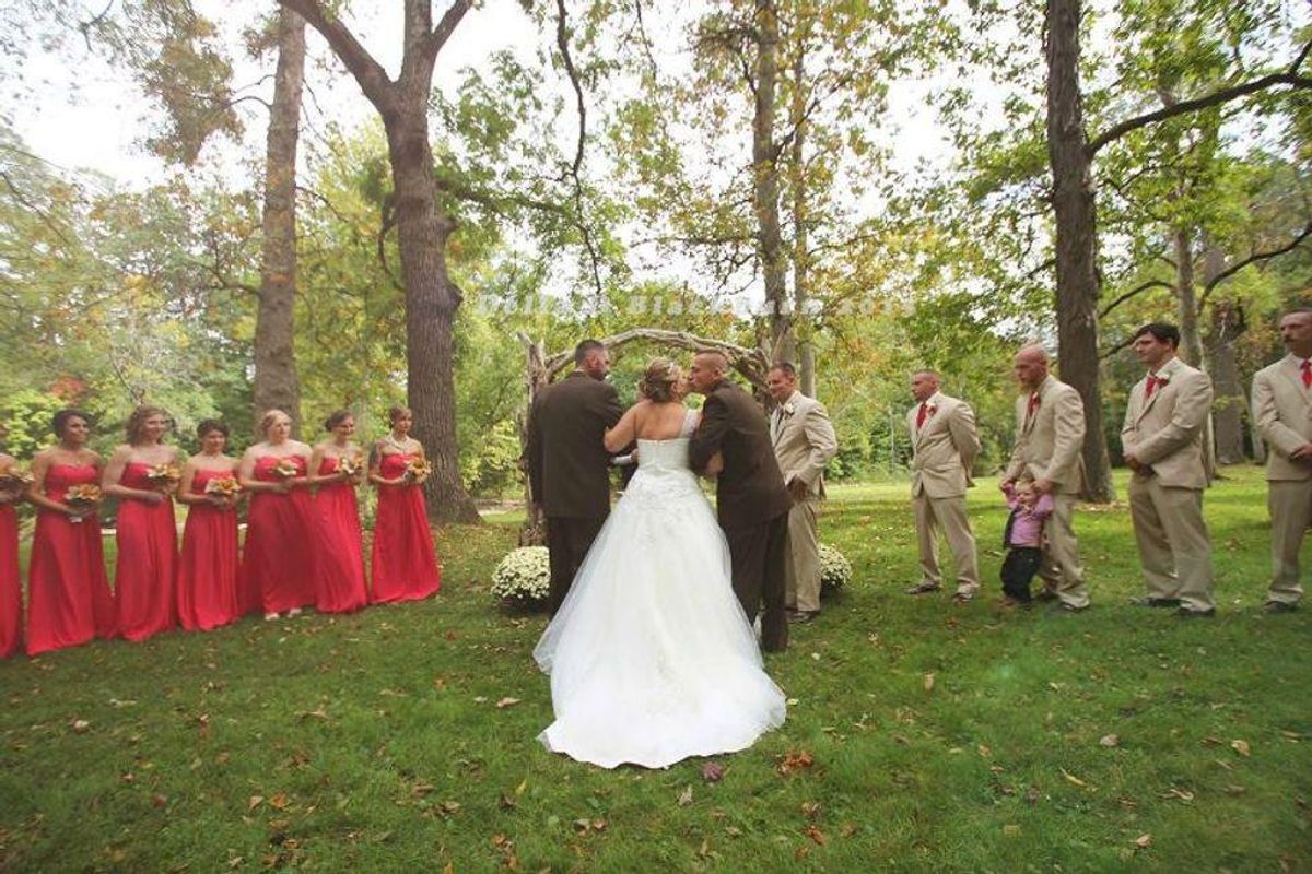 a photo of a wedding