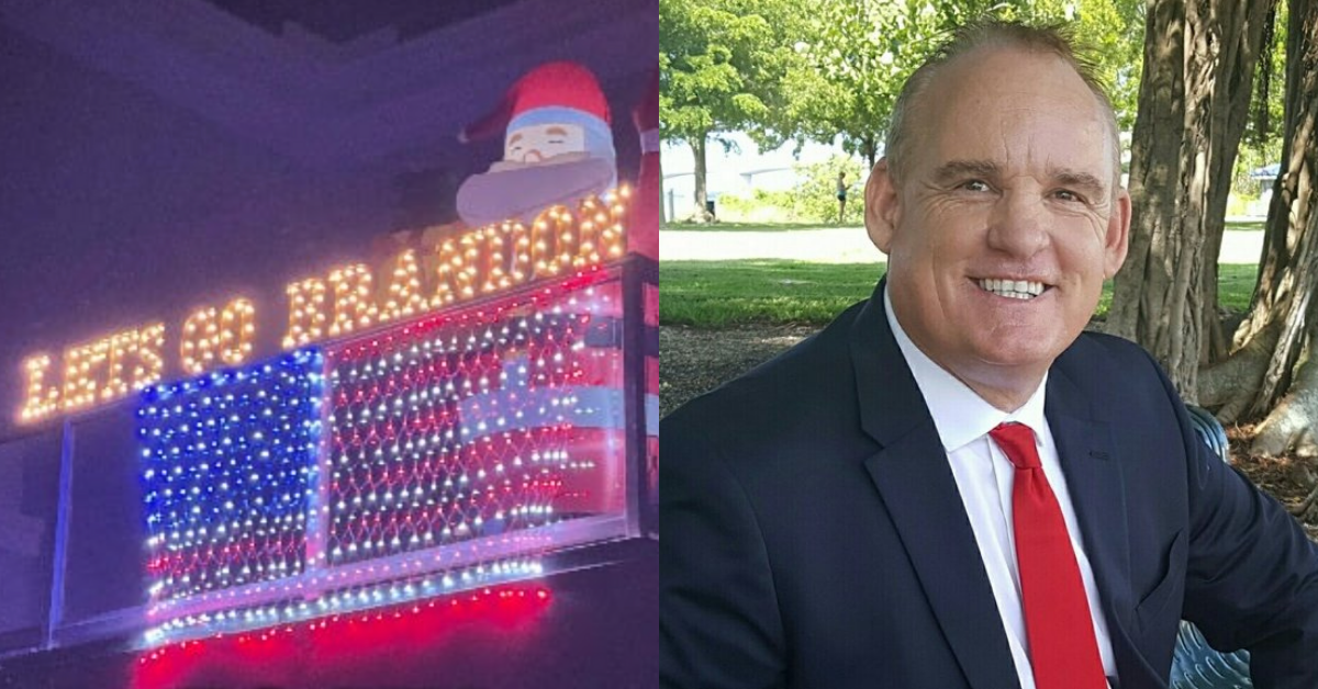 GOP Candidate Changes 'Let's Go Brandon' Christmas Light Display After HOA Threatens Fines—But His New One Is No Better