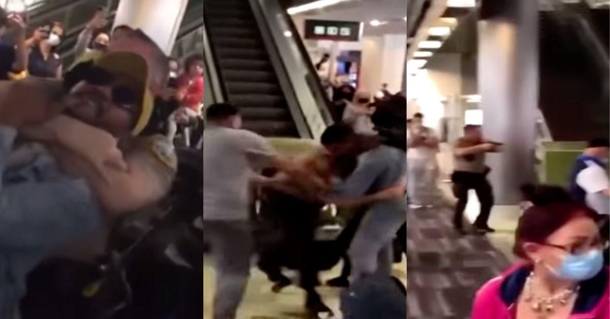 Airport Cop Pulls Gun On 'Unruly Passenger' After Video Shows Him Biting Him On The Head