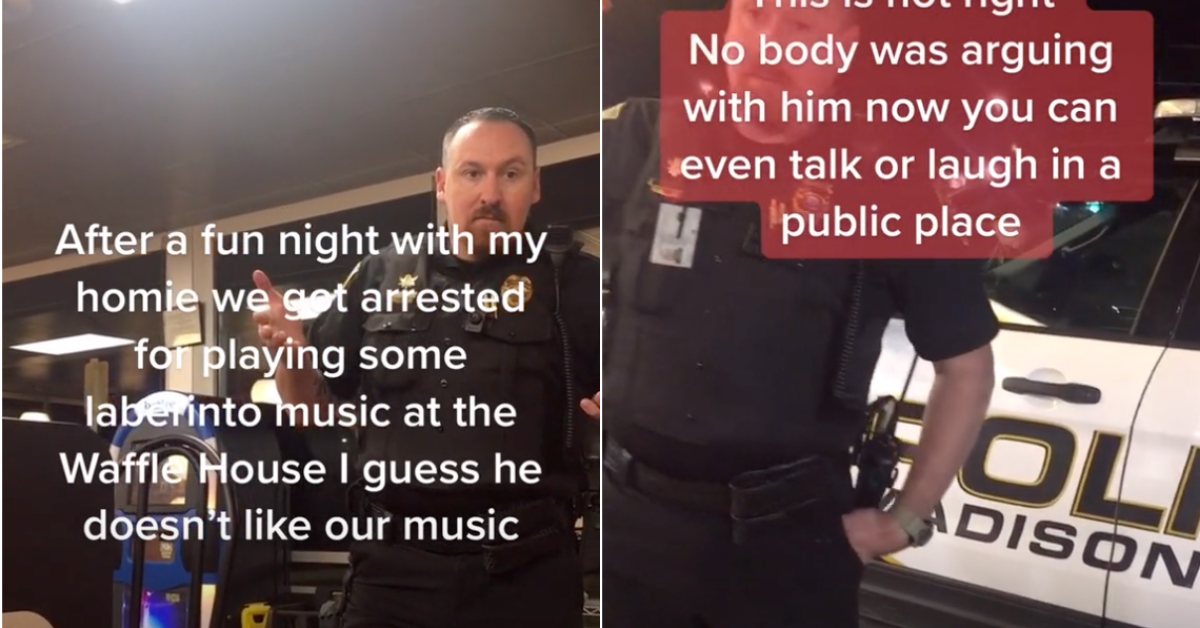 Tennessee Cop Arrests Two Latino Waffle House Customers For 'Hootin' And Hollerin'' During His Coffee Break