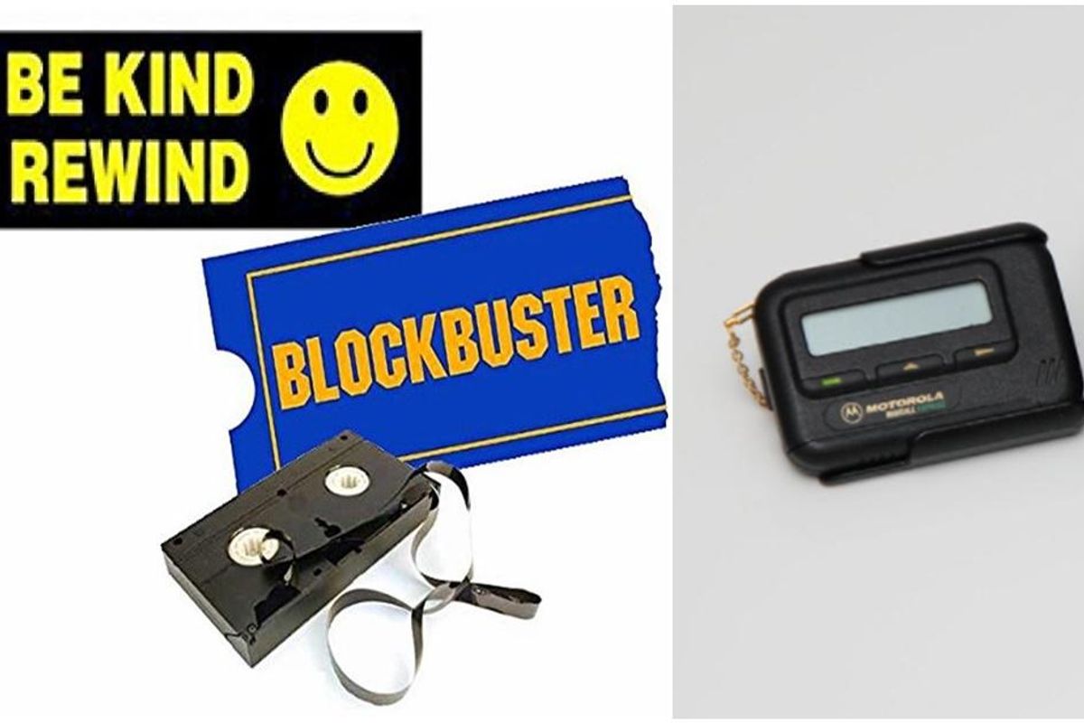 Blockbuster video, the '90s, pagers