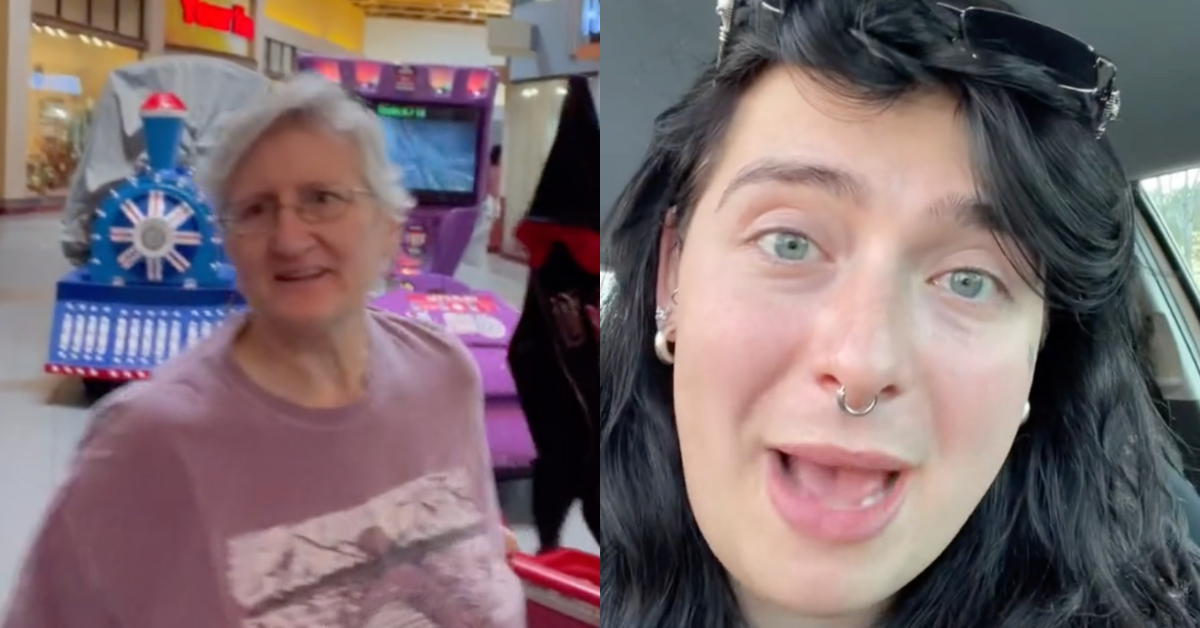 Woman Absurdly Berates TikToker For Sitting On Mall Bench Next To Her Without Her Permission