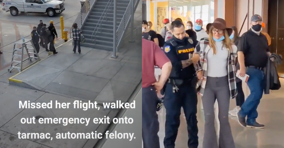 Woman Arrested For Running Onto Phoenix Airport Tarmac After Missing Her Flight In Viral TikTok
