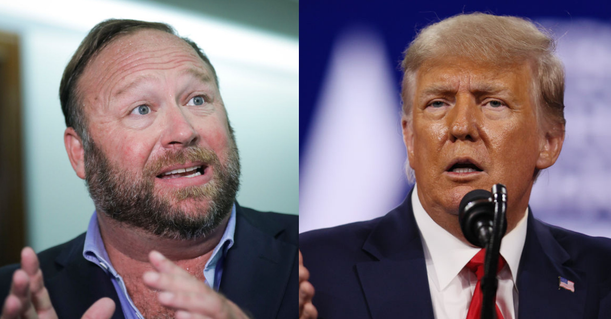 Alex Jones Ups His Beef With Trump By Threatening To 'Dish All The Dirt' On Him For Touting Vaccines
