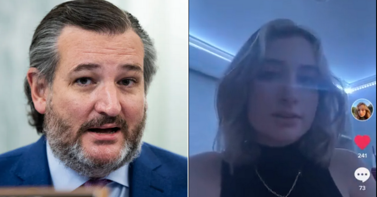 Ted Cruz's Teenage Daughter Drags Him In Viral TikTok Video: 'I Really Disagree With Most Of His Views'