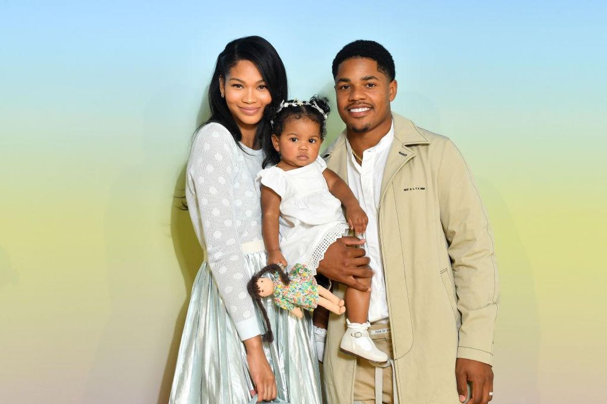 Chanel Iman steps out with her husband Sterling Shepard while
