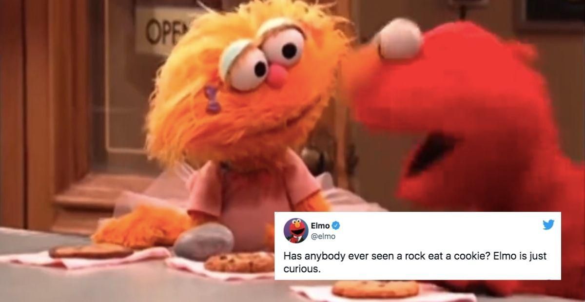 People are discovering Elmo's decades-long feud with his friend's pet rock and it's hilarious