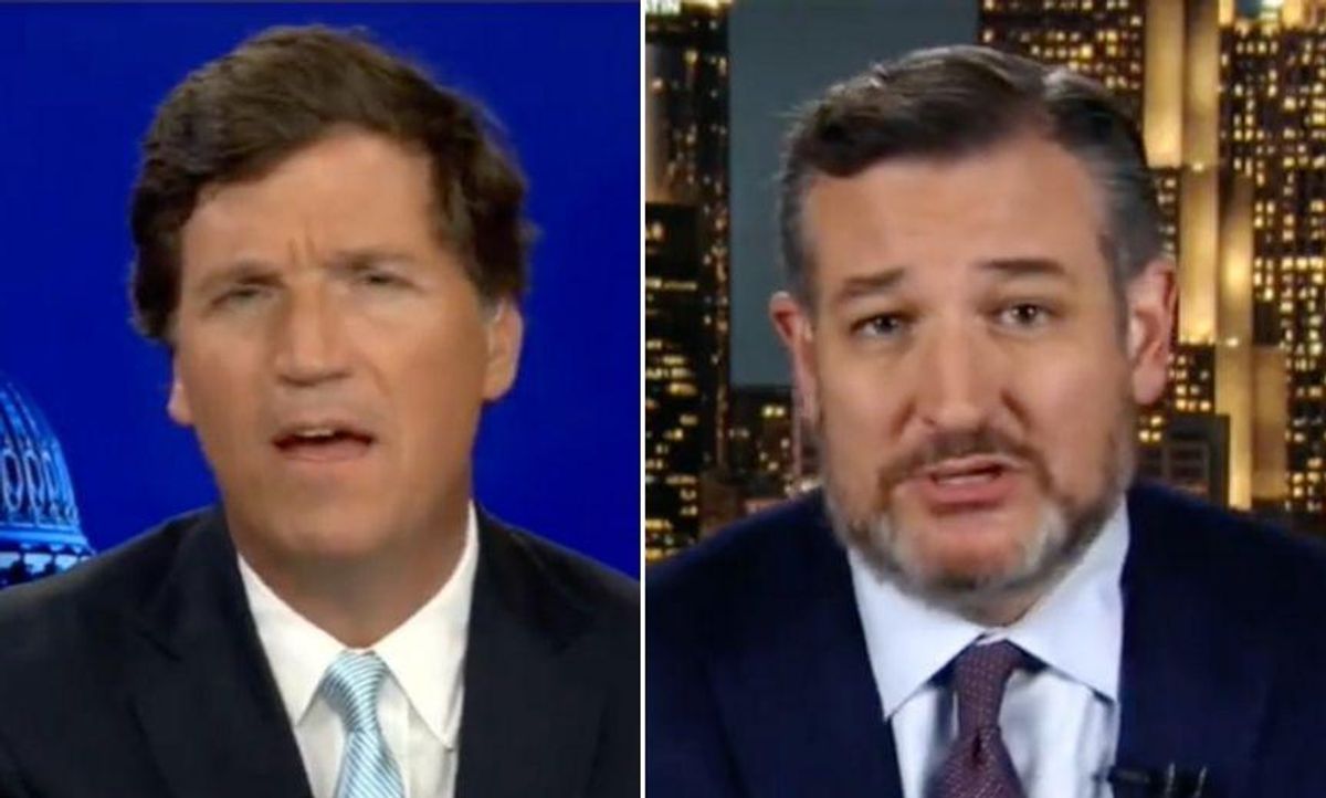 Cruz Apologizes for Calling 1/6 Rioters 'Terrorists' and Not Even Tucker Is Buying It