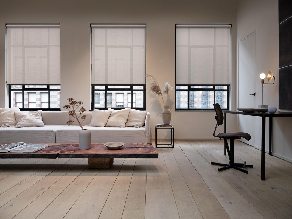 Eve MotionBlinds on windows in an apartment