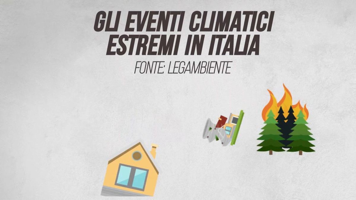 Gli eventi climatici estremi in Italia