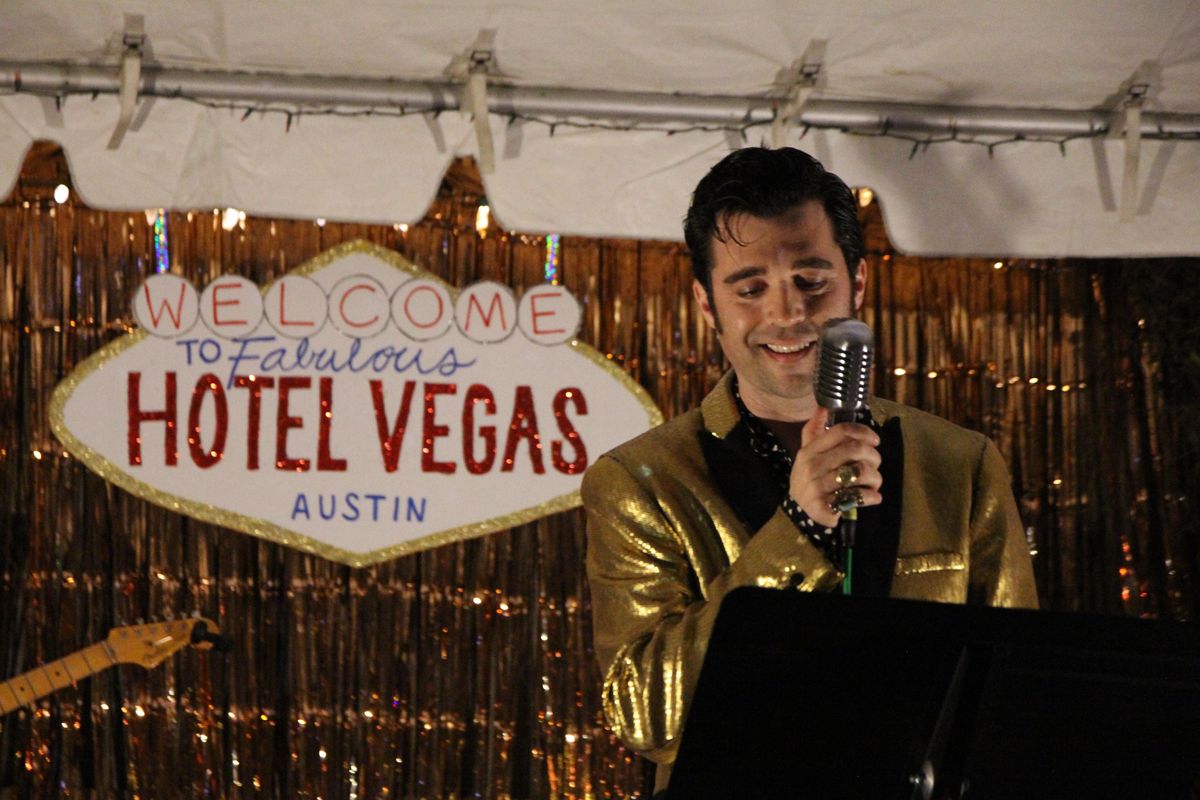 PHOTOS: East Austin's Hotel Vegas hosts joint Elvis-themed wedding for multiple couples