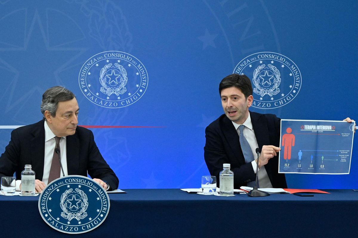 Draghi accusa i no vax ma sbaglia i dati