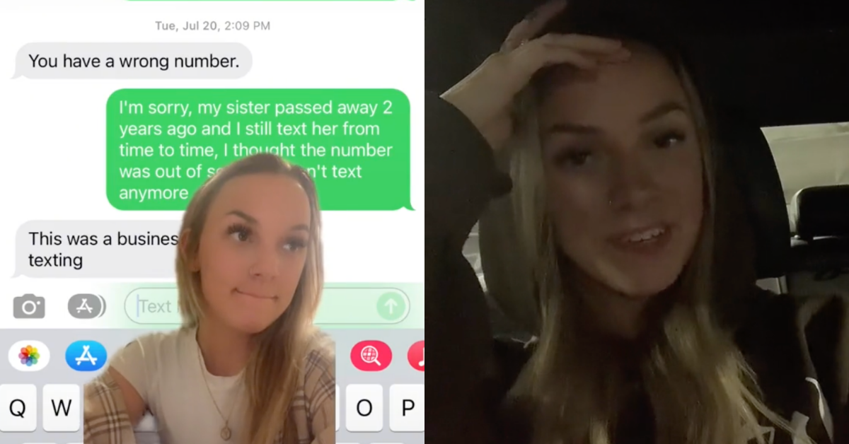 Woman Gets Heartless Response From Business After She Texts Her Late Sister's Old Number