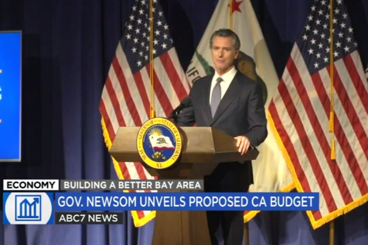 Careful, Gavin Newsom Gonna Spill Some Money On You, California