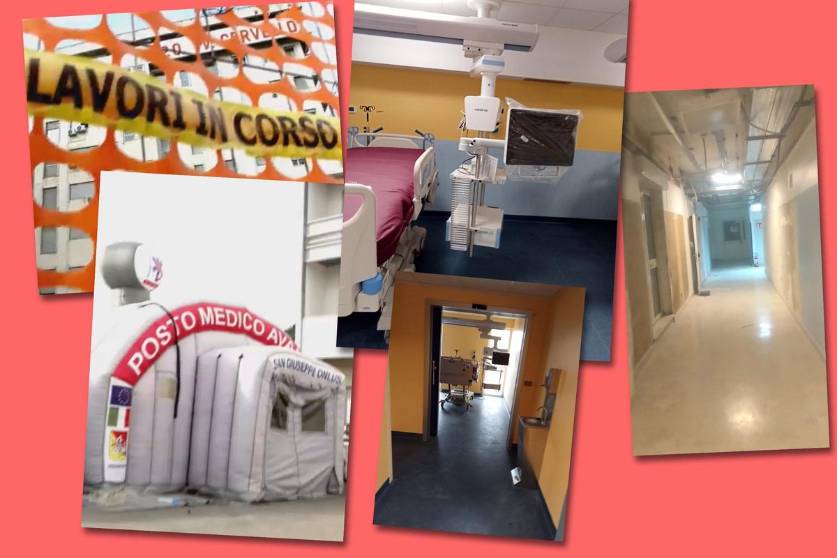 Nell’ospedale siciliano «in ginocchio» nessuno ha mai attivato i nuovi letti