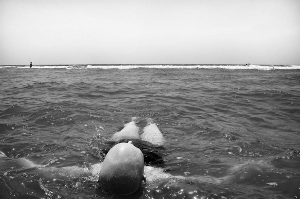 ocean, beach, floating