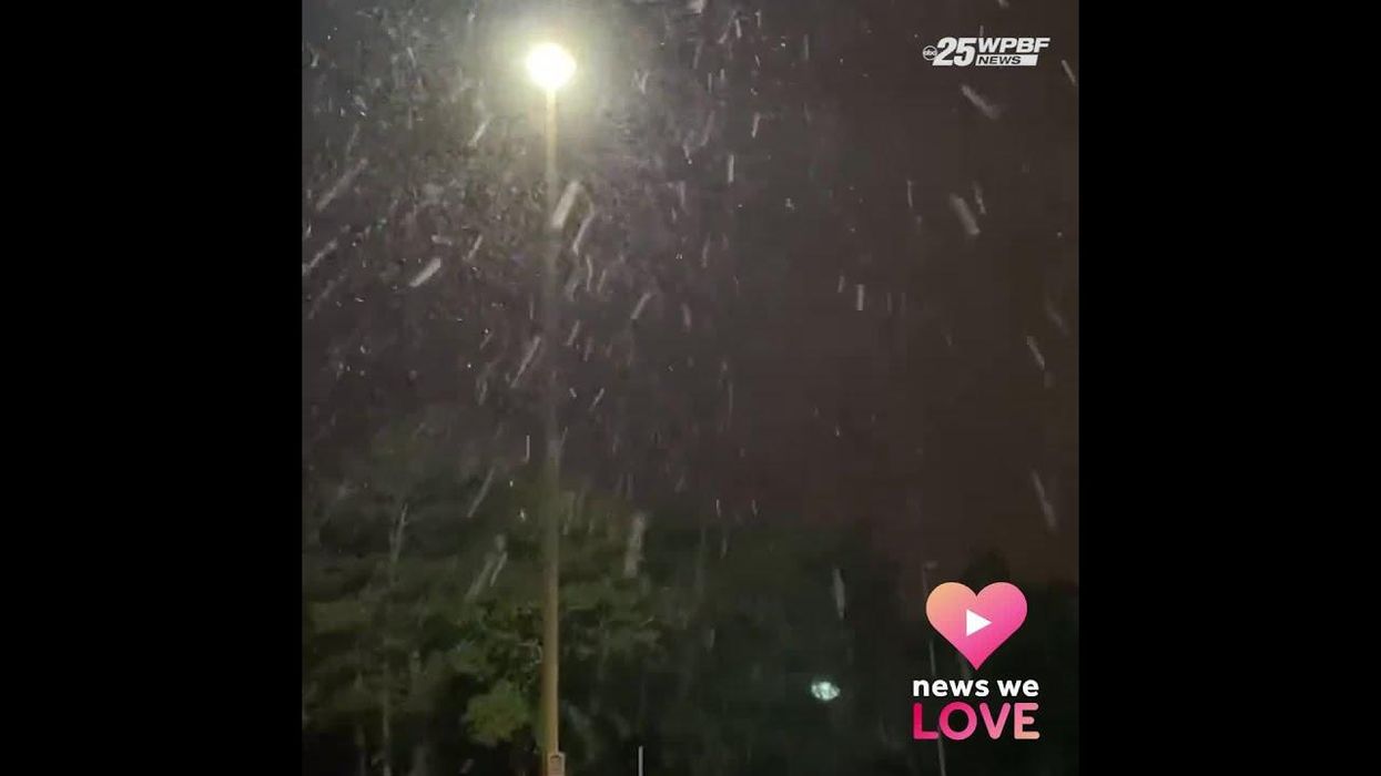 Watch rare snow flurries fall in Florida panhandle