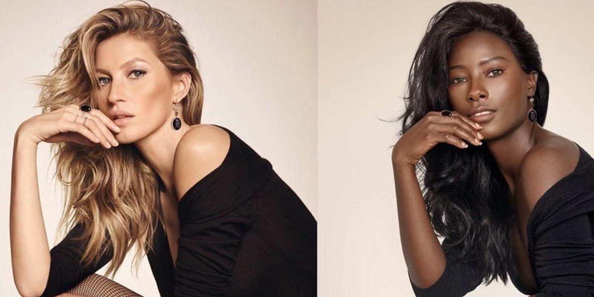Black model rescreates photos to call out inclusivity in fashion - Upworthy