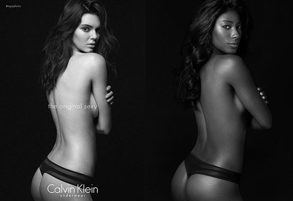 Kendall Jenner, Calvin Klein, lingerie models, black models