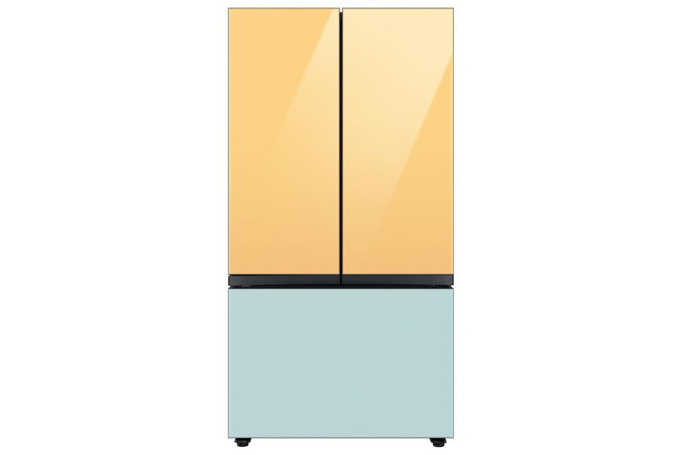 Product shot of Samsung Bespoke frenchdoor smart refrigerator