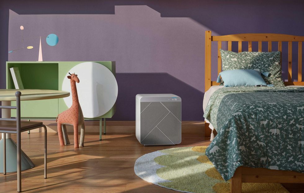 Photo of a room with Samsung Bespoke Cube Air Purifier