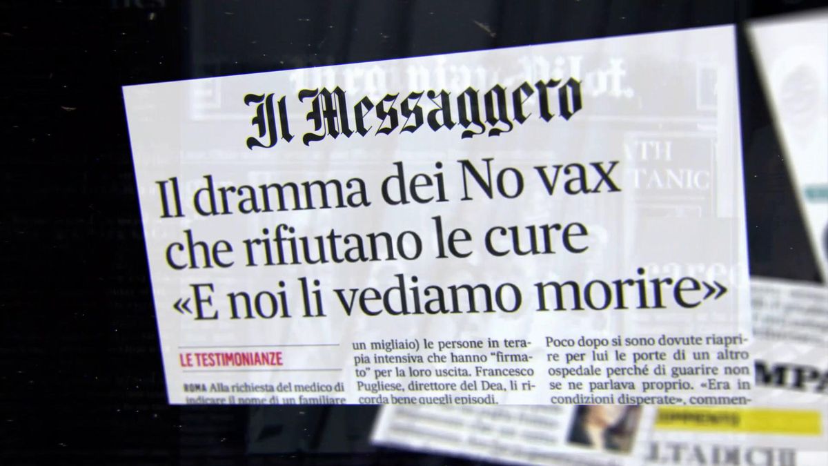 I media fabbricano i nuovi mostri: no vax che rifiutano le cure