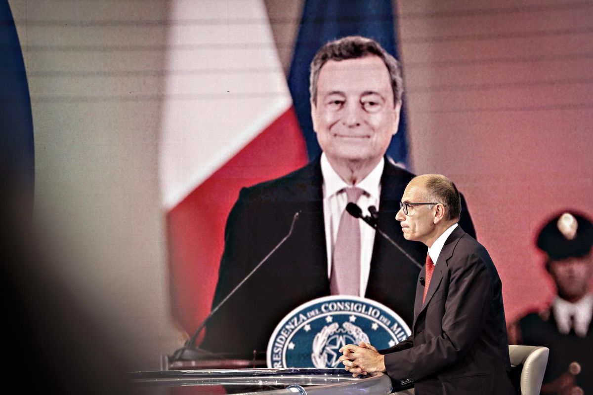 Letta vuole Draghi al Colle per fare il premier